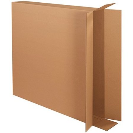 BOX PACKAGING Side Loading Cardboard Corrugated Boxes, 40"L x 6"W x 40"H, Kraft 40640FOL